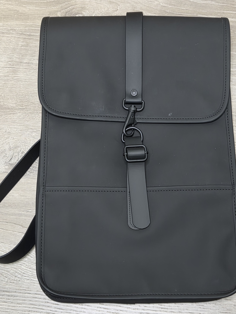 Rains Backpack W3 Black Waterproof Laptop Backpack Style 13000 Unisex 15” - NWOT